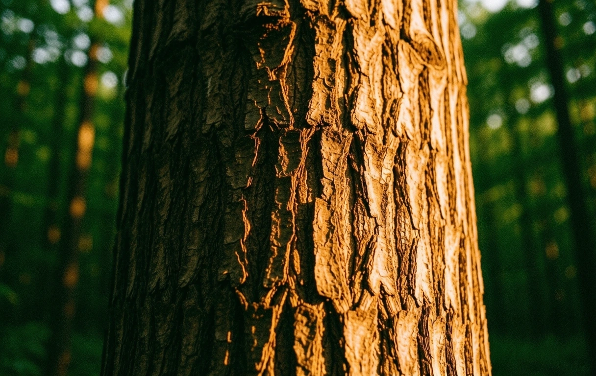 Atmosphärischer Wald als Symbol für Vitalität